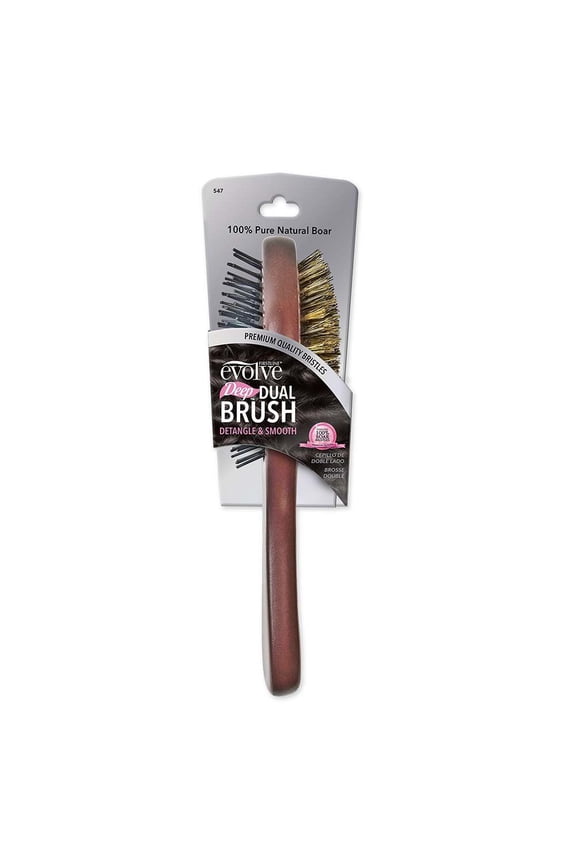 Evolve Firstline Deep Dual Detangle & Smooth Brush - Each Packaging may vary