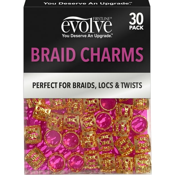 Evolve Gold Braid Charms, 30 Count