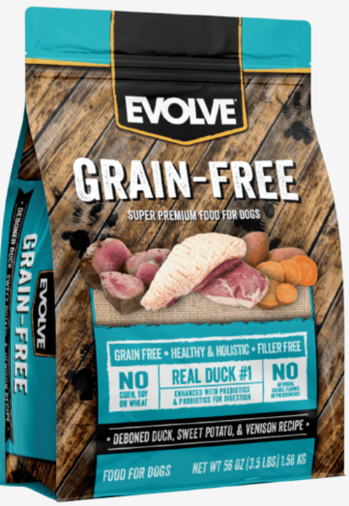 Evolve Grain Free Dog Food Duck, Chickpea & Sweet Potato Recipe, 4.0 LB