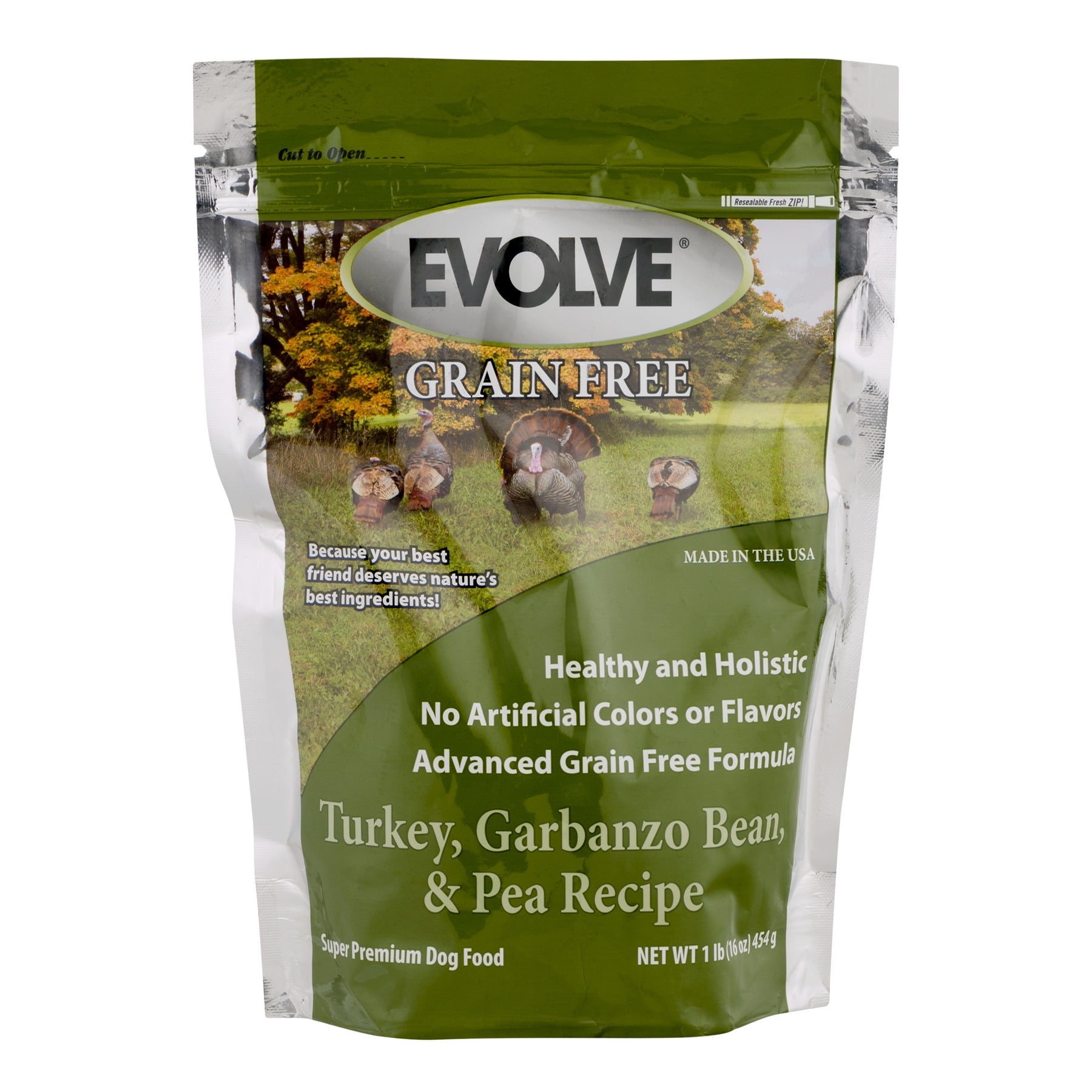 Evolve Grain Free Super Premium Dog Food Turkey Garbanzo Bean