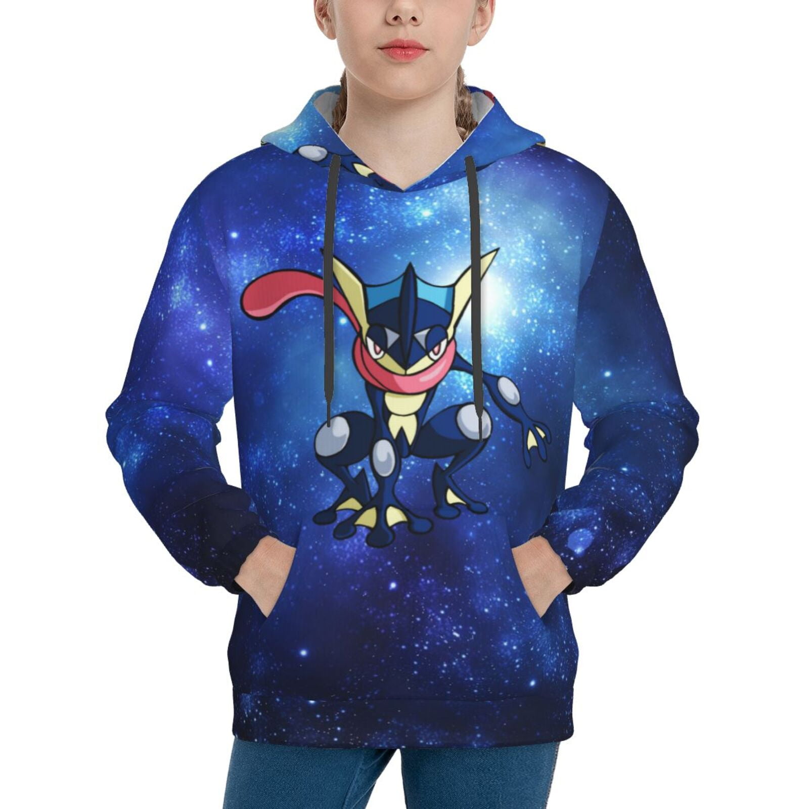 Greninja Inspired Printed store Hoodie