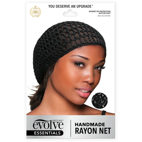 Evolve Handmade Rayon Hair Net, Black