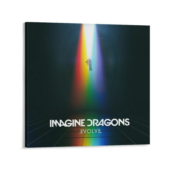 Evolve Imagine Dragons Posters Home Decor Poster Wall Art Hanging Picture Print Bedroom Decorative Painting Posters Room Aesthetic 24x24inch(60x60cm)