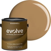 Evolve Latex Paint and Primer, Interior and Exterior Paint, Eggshell Finish, Autumn Brown, 1 Gallon