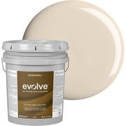 Evolve Latex Paint and Primer, Interior and Exterior Paint, Eggshell Finish, Beach Beige, 5 Gallon