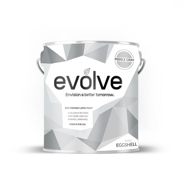 Evolve Interior Exterior Latex Eggshell Finish Pebble Gray (1G