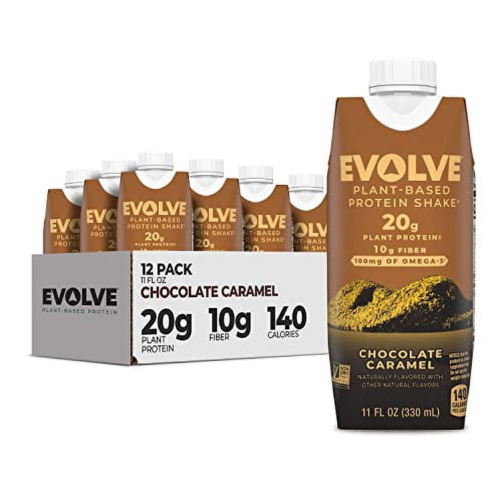 Evolve Plant Based Protein Shake Chocolate Caramel 20g Vegan Protein