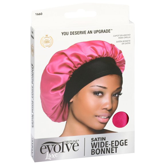 Evolve Products Satin Wide Edge Bonnet: Securing Hair, Headwrap Included, Suitable For All Hair Types