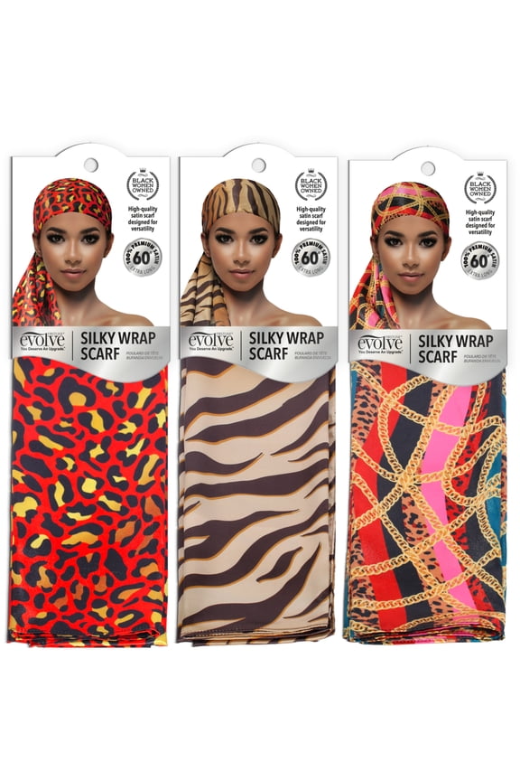 Evolve Silky Wrap Scarf Assorted