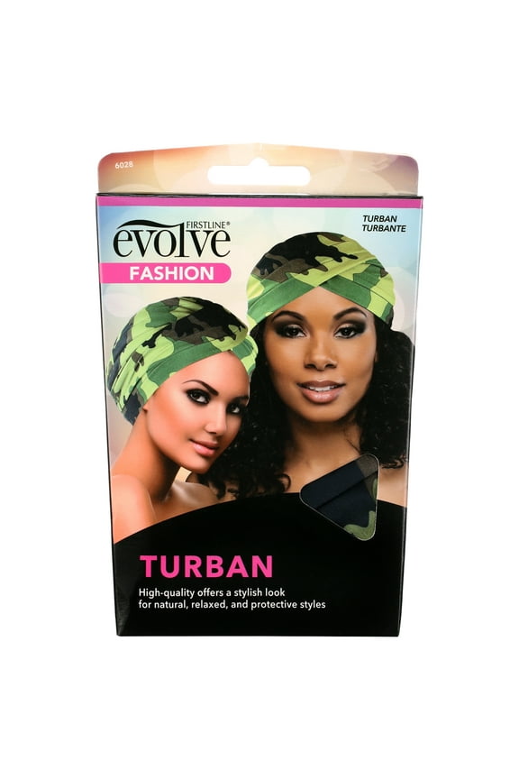 Evolve Turban, Camo, 1 Count