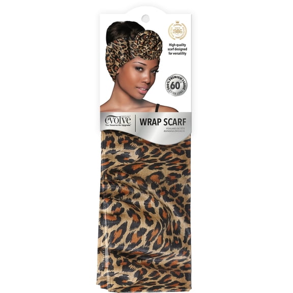 Evolve Wrap Scarf Leopard Print 308