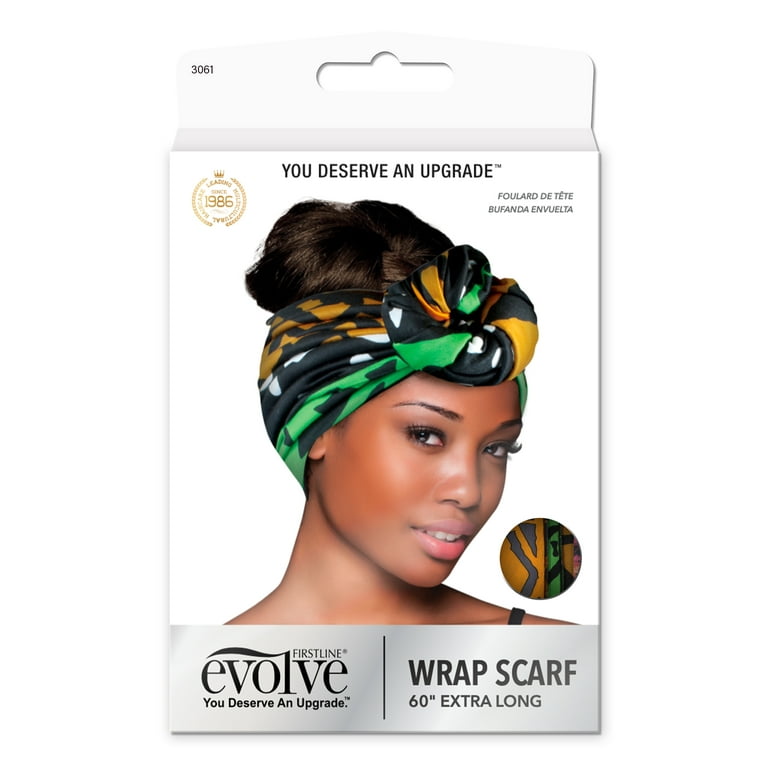 Evolve Silky Wrap Head Scarf, Multicolor, 1 Count 
