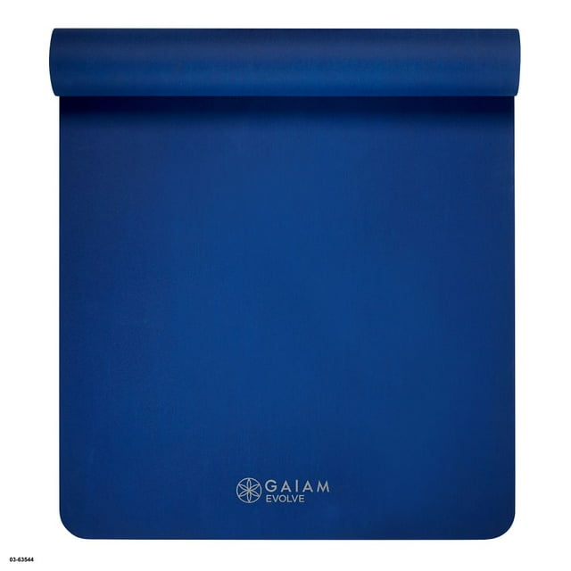 Evolve by Gaiam Rubber Yoga Mat Blue 4MM