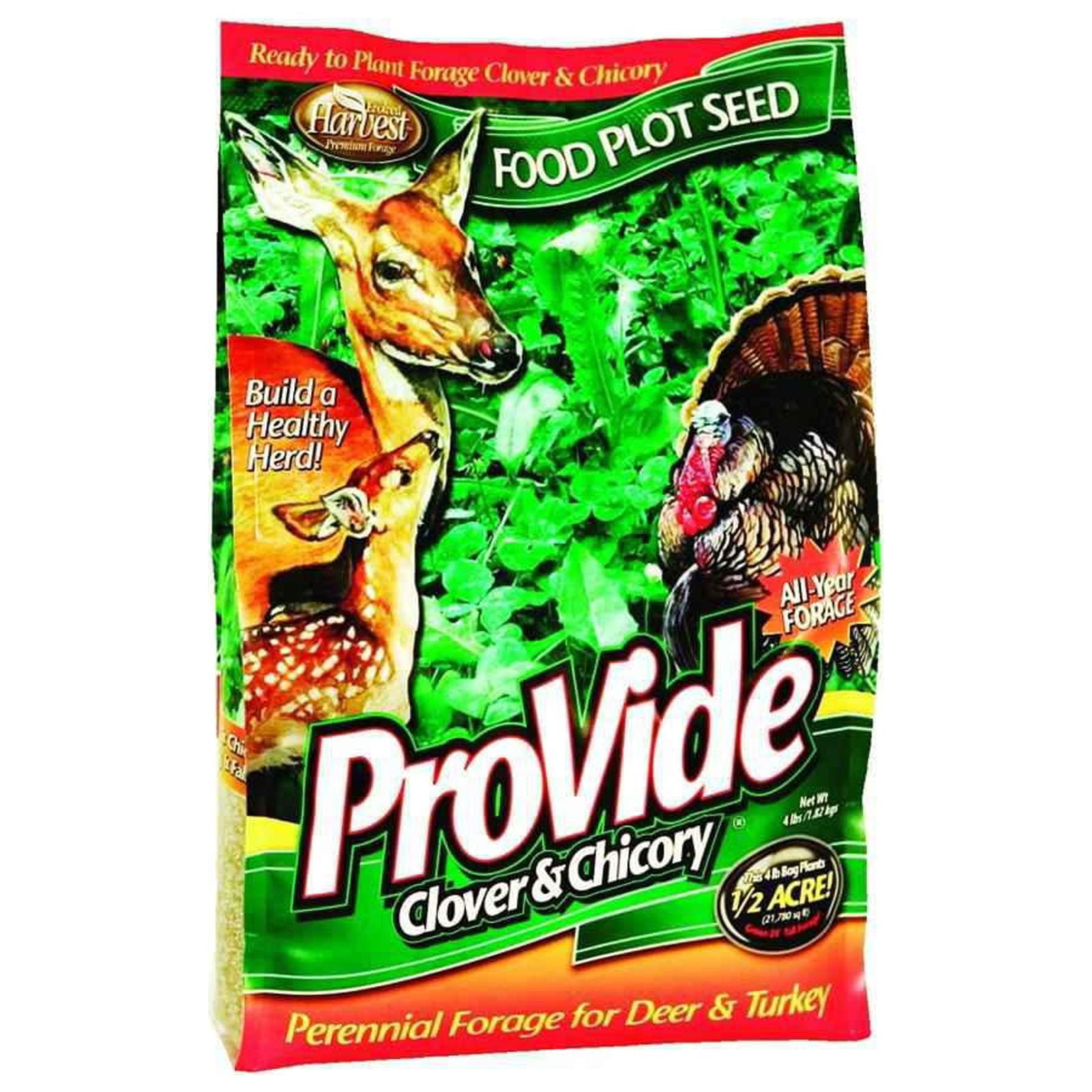 Evolved 70402 Pro-Vide Clover Food Plot w/Chicory 4LB Bag - Walmart.com