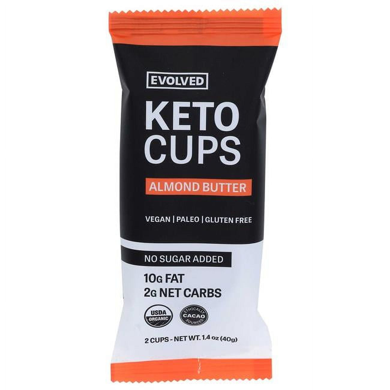 Evolved Chocolate Keto Cups Pack Almond Butter 2 Pack