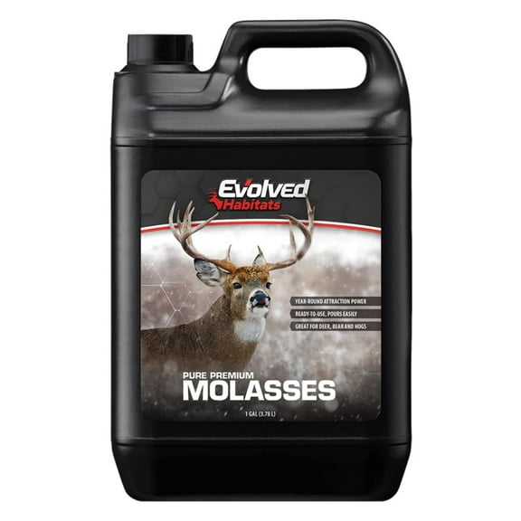 Evolved Habitats Premium Wildlife Molasses, 1 Gallon - Premium Deer Attractant, Brown