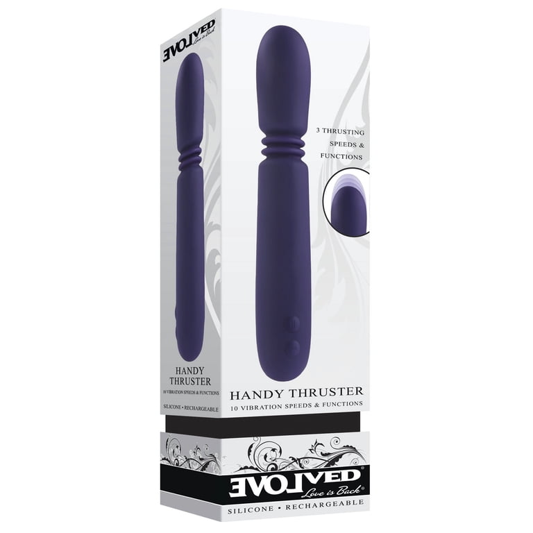 the thruster sex toy Overdrive Ridged Thruster Thrusting Silicone Dildo