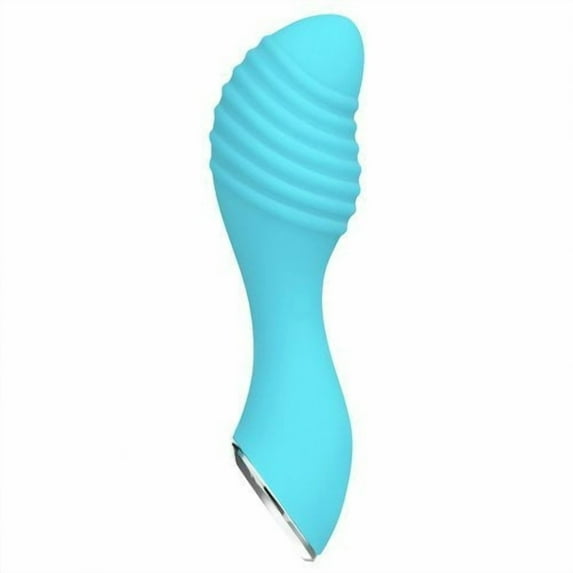 Evolved Little Dipper Rechargeable Silicone G-Spot Vibrator, Aqua