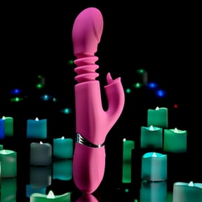 Evolved Pink Dragon Rabbit Vibrator, Pink