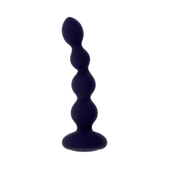 Evolved Pleasure Orbit Silicone Vibrating Anal Sex Toy with Remote Control, Purple