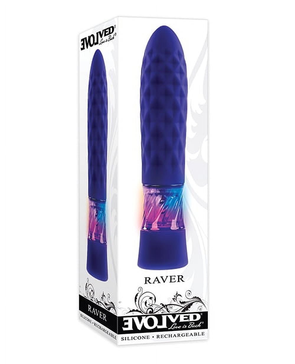 Evolved Raver Light-Up Rechargeable Silicone Bullet Vibrator Purple -  Walmart.com