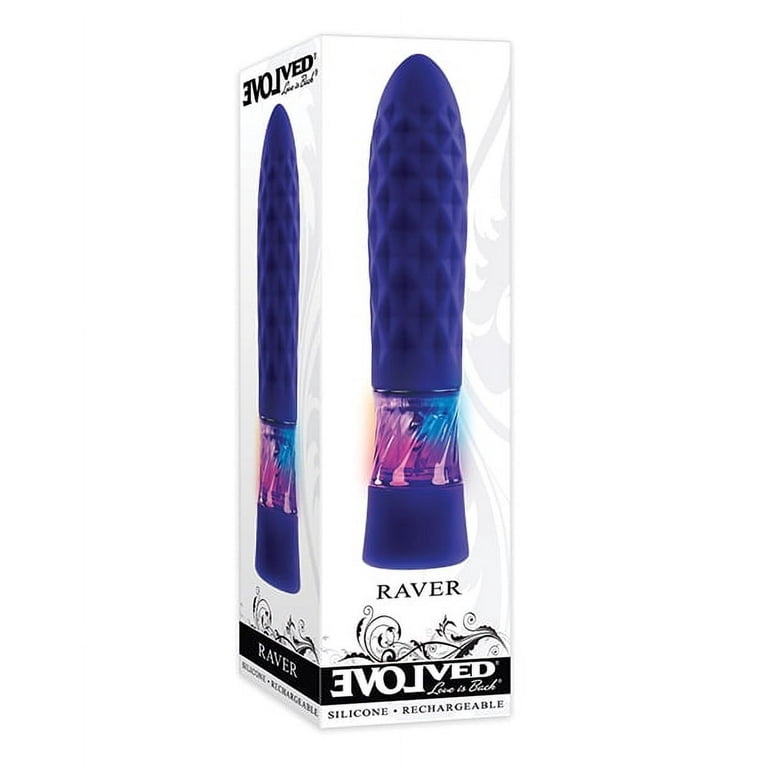 Evolved Raver Light-Up Rechargeable Silicone Bullet Vibrator Purple -  Walmart.com
