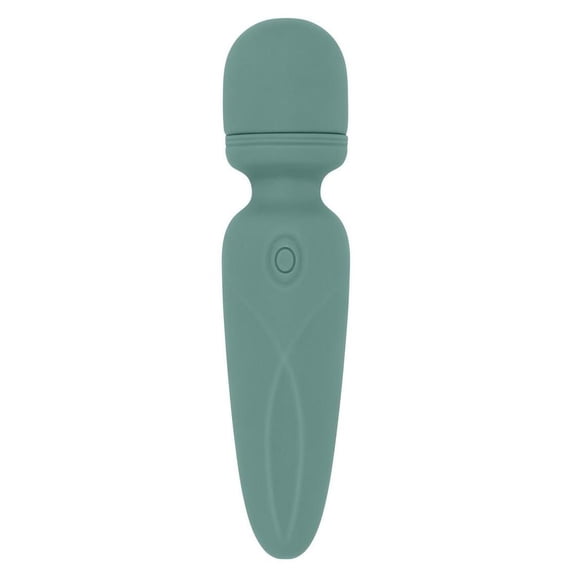 Evolved Rumble Wand Rechargeable Silicone Vibrating Personal Massage Wand, Green