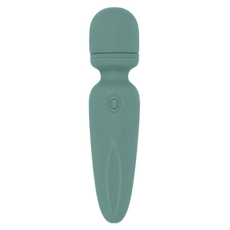 Evolved Rumble Wand Rechargeable Silicone Vibrating Personal Massage Wand,  Green