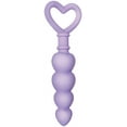 thumbnail image 1 of Evolved Sweet Treat Heart-Shaped Beaded Silicone Anal Plug Light Purple, 1 of 5