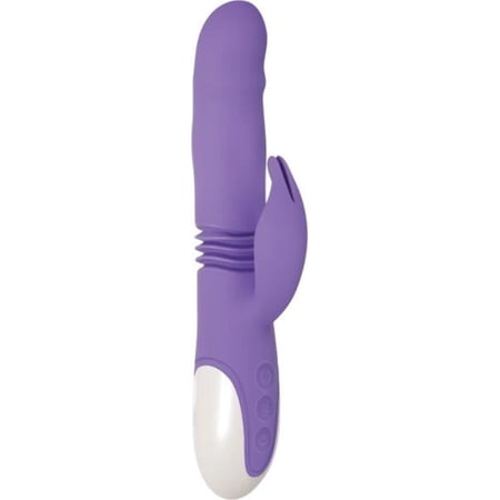 Evolved Thick & Thrust Bunny Dual Stim Rechargeable Rabbit Vibrators - Purple