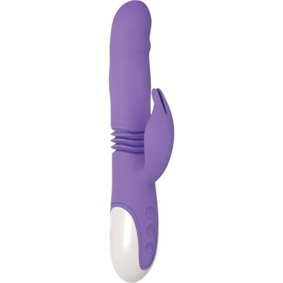 Evolved Thick & Thrust Bunny Dual Stim Rechargeable Rabbit Vibrators - Purple