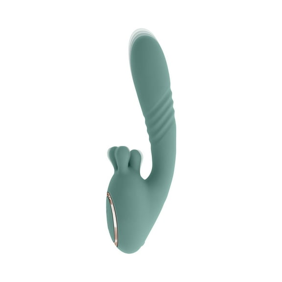 Evolved Thrust Into Ecstasy Rechargeable Silicone G-Spot Vibrator, Green