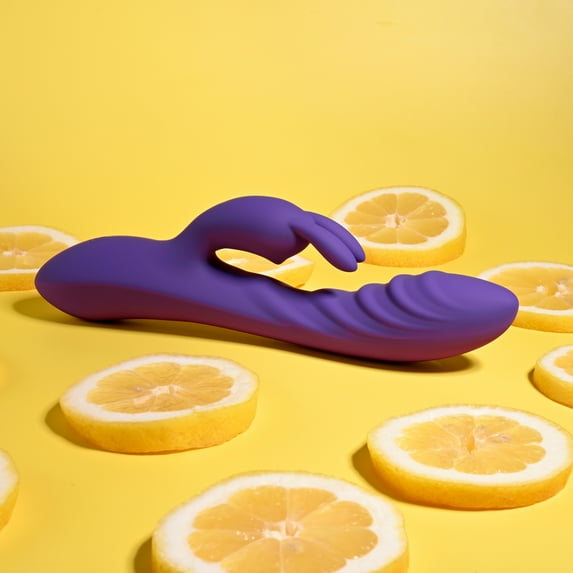 Evolved Wavy Rabbit Rabbit Vibrator, Purple