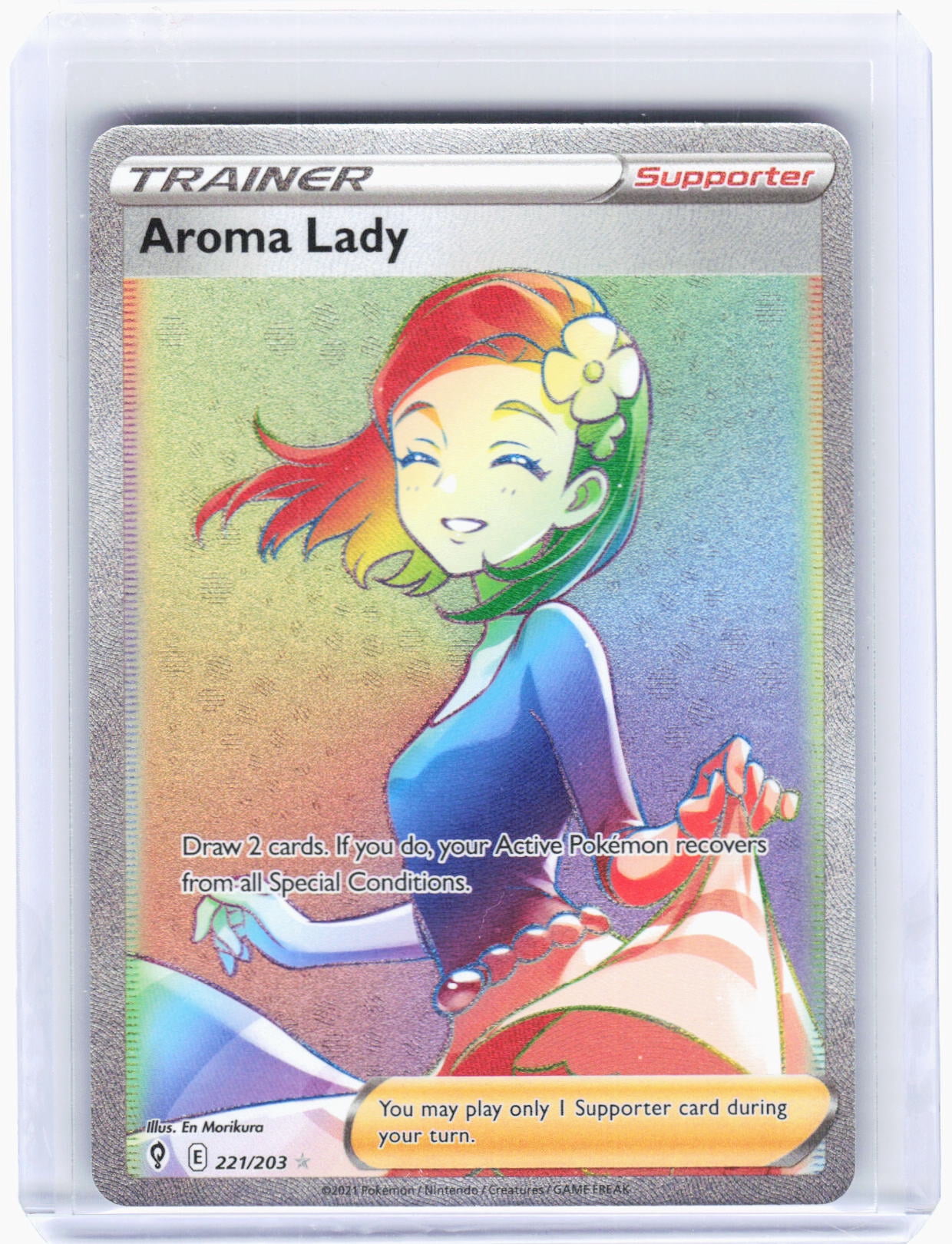 rainbow rare trainer pokemon cards Rainbow Rare Arezu Full Art Trainer 204/196 Pack Fresh - Pokemon Lost Origin