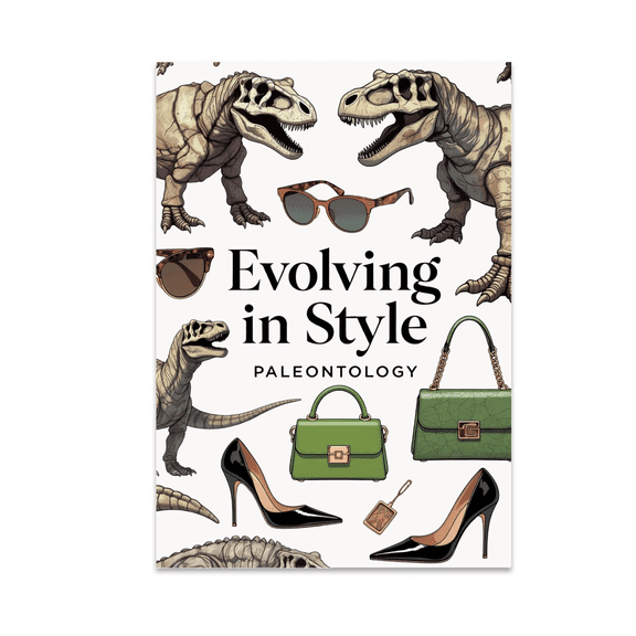 Evolving in Style Paleontology - Dinosaur Fossil Enthusiast - 13x19 Poster Print