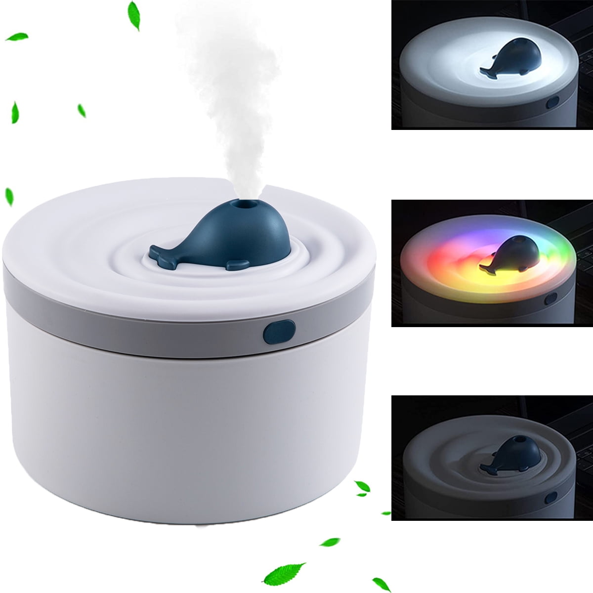 Evomosa Cool Mist Humidifier,1.5L Humidifier for Room, Air Humidifier for Baby Nursery,Auto Shut-Off, Night Light,White