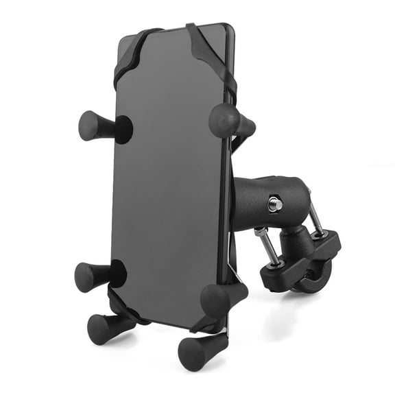 Evomosa Universal Bike Handlebar Motorcycle Phone Mount Camera Holder Grips Adjustable, Black