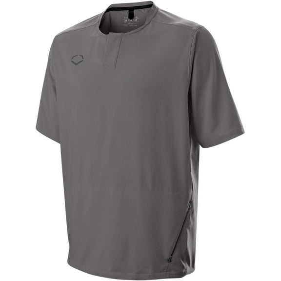 Evoshield Men's Impak Short Sleeve BP Baseball Training Jacket Grey S