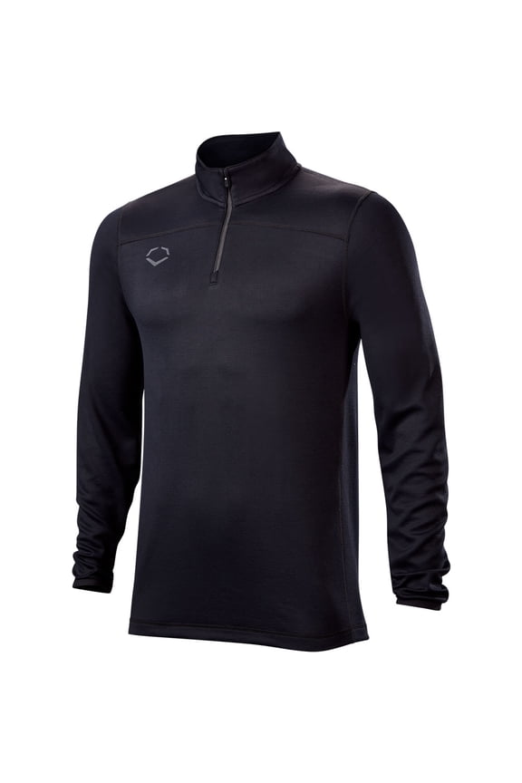 Men's Lightweight 1/4-Zip Baseball Training Pullover Black L