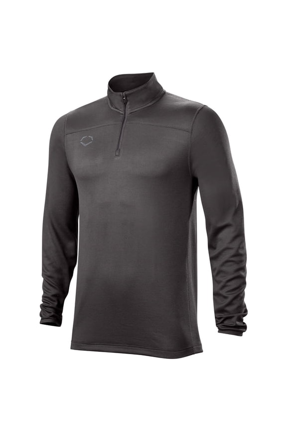 Men's Lightweight 1/4-Zip Baseball Training Pullover Charcoal 3XL