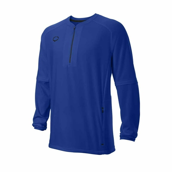 Evoshield Men's Long Sleeve Baseball BP Jacket Royal M