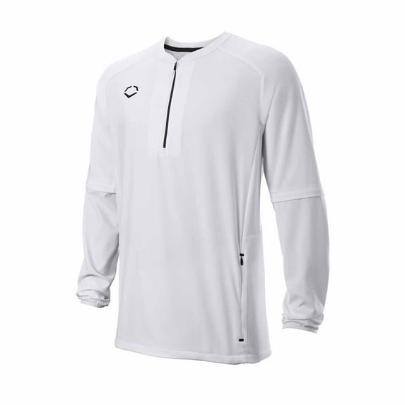 Evoshield Men's Long Sleeve Baseball Bp Jacket White S