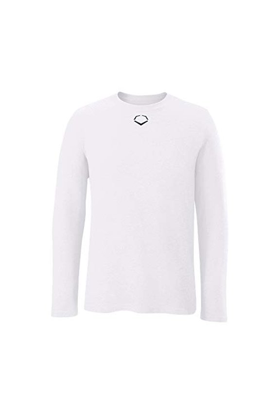 Men's Long Sleeve Blended T-Shirt Navy L