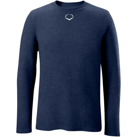 Evoshield Men's Long Sleeve Blended T-Shirt Navy S