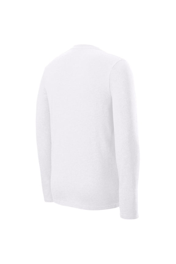 Men's Long Sleeve Blended T-Shirt White 2XL