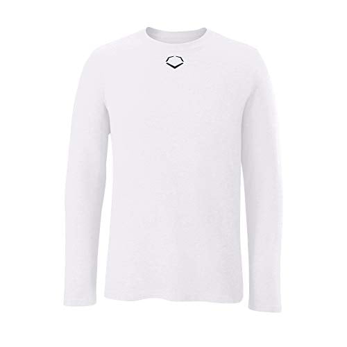 Evoshield Men's Long Sleeve Blended T-Shirt White M