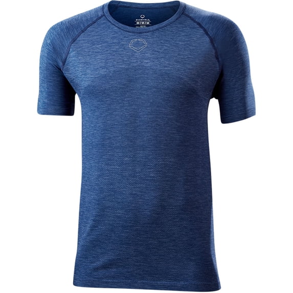 Evoshield Men's Seamless Training Baseball T-Shirt Navy L