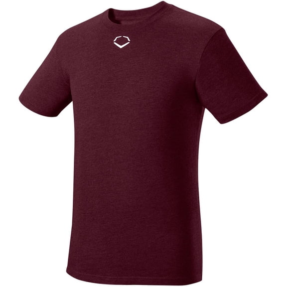 Evoshield Men's Short Sleeve Baseball T-Shirt Maroon M