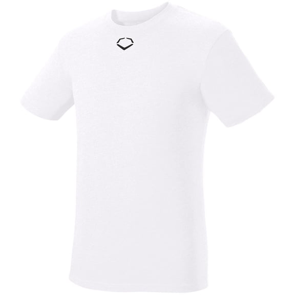 Evoshield Men's Short Sleeve Baseball T-Shirt White S