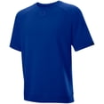 thumbnail image 1 of Evoshield Men's Short Sleeve Terry Baseball Training Sweatshirt Royal S, 1 of 4
